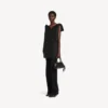 Vestido tipo vareuse para mujer en negro