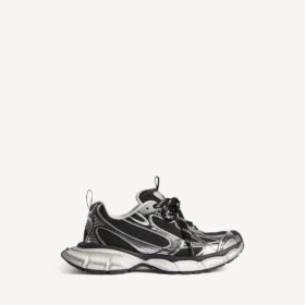 Zapatilla 3XL para mujer en negro/plateado