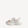 Zapatilla con cordones para mujer 3XL en blanco/rosa claro Zapatilla con cordones para mujer 3XL en blanco/rosa claro