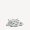 Zapatilla con cordones para mujer 3XL en color topo/blanco/azul claro Zapatilla con cordones para mujer 3XL en color topo/blanco/azul claro
