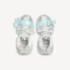 Zapatilla con cordones para mujer 3XL en color topo/blanco/azul claro Zapatilla con cordones para mujer 3XL en color topo/blanco/azul claro