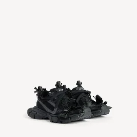 Zapatilla con cordones para mujer 3XL en negro