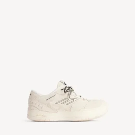 Zapatilla con plataforma de gamuza «Hamptons» para mujer en beige/negro