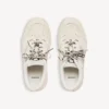 Zapatilla con plataforma de gamuza «Hamptons» para mujer en beige/negro