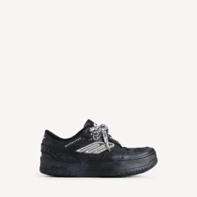 Zapatilla con plataforma «Hamptons» para mujer en negro