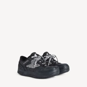 Zapatilla con plataforma «Hamptons» para mujer en negro