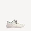 Zapatilla deportiva de hombre «Hamptons» de estilo desgastado medio en beige/verde Zapatilla deportiva de hombre «Hamptons» de estilo desgastado medio en beige/verde