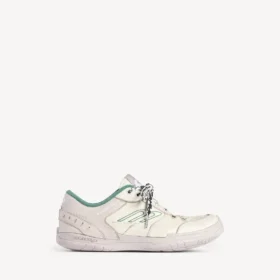 Zapatilla deportiva de hombre «Hamptons» de estilo desgastado medio en beige/verde