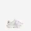 Zapatilla deportiva de mujer con moño en blanco/rosa Zapatilla deportiva de mujer con moño en blanco/rosa