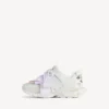 Zapatilla deportiva de mujer con moño en blanco/rosa Zapatilla deportiva de mujer con moño en blanco/rosa