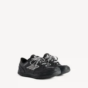 Zapatilla deportiva «Hamptons» desgastada para hombre en negro