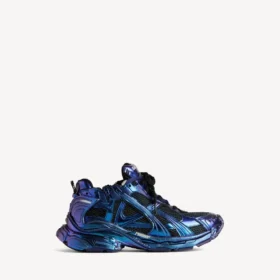 Zapatilla deportiva iridiscente para hombre en azul