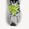Zapatilla deportiva para hombre 3XL con cordones entrecruzados en gris/amarillo neón Zapatilla deportiva para hombre 3XL con cordones entrecruzados en gris/amarillo neón