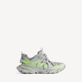 Zapatilla deportiva para hombre de la línea Track en gris/amarillo neón