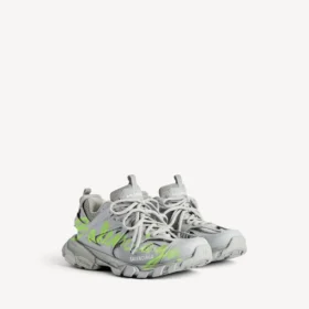 Zapatilla deportiva para hombre de la línea Track en gris/amarillo neón