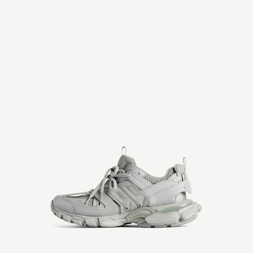 Zapatilla deportiva para hombre de la línea Track en gris/amarillo neón Zapatilla deportiva para hombre de la línea Track en gris/amarillo neón