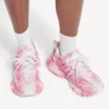 Zapatilla deportiva para mujer con logotipo estampado en rosa/blanco Zapatilla deportiva para mujer con logotipo estampado en rosa/blanco