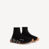Zapatilla deportiva Speed 2.0 para hombre con suela transparente y tejido de punto reciclado en negro/naranja Zapatilla deportiva Speed 2.0 para hombre con suela transparente y tejido de punto reciclado en negro/naranja