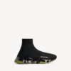 Zapatilla deportiva Speed 2.0 para hombre, de tejido reciclado con suela transparente completa, en negro/caqui Zapatilla deportiva Speed 2.0 para hombre, de tejido reciclado con suela transparente completa, en negro/caqui