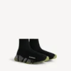 Zapatilla deportiva Speed 2.0 para hombre, de tejido reciclado con suela transparente completa, en negro/caqui Zapatilla deportiva Speed 2.0 para hombre, de tejido reciclado con suela transparente completa, en negro/caqui