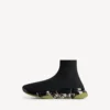 Zapatilla deportiva Speed 2.0 para hombre, de tejido reciclado con suela transparente completa, en negro/caqui Zapatilla deportiva Speed 2.0 para hombre, de tejido reciclado con suela transparente completa, en negro/caqui