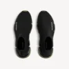 Zapatilla deportiva Speed 2.0 para hombre, de tejido reciclado con suela transparente completa, en negro/caqui Zapatilla deportiva Speed 2.0 para hombre, de tejido reciclado con suela transparente completa, en negro/caqui