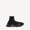 Zapatilla deportiva Speed 2.0 para hombre con suela transparente y tejido de punto reciclado en negro Zapatilla deportiva Speed 2.0 para hombre con suela transparente y tejido de punto reciclado en negro