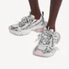 Zapatilla Gel Clearsole 3XL para mujer en blanco/rosa/negro Zapatilla Gel Clearsole 3XL para mujer en blanco/rosa/negro