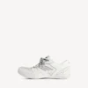 Zapatilla Hamptons para mujer, estilo desgastado medio, en blanco Zapatilla Hamptons para mujer, estilo desgastado medio, en blanco