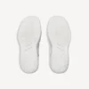 Zapatilla Hamptons para mujer, estilo desgastado medio, en blanco Zapatilla Hamptons para mujer, estilo desgastado medio, en blanco