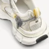 Zapatilla para hombre 3XL con dijes en blanco/amarillo/plata/negro