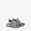 Zapatilla para hombre 3XL con logotipo dividido en blanco/azul marino/gris Zapatilla para hombre 3XL con logotipo dividido en blanco/azul marino/gris