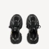 Zapatilla para hombre talla 3XL con dijes en negro/plateado Zapatilla para hombre talla 3XL con dijes en negro/plateado