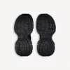 Zapatillas para mujer talla 3XL con dijes en negro/plateado Zapatillas para mujer talla 3XL con dijes en negro/plateado