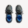 Zapatilla Runner de malla degradada para hombre en negro/azul/gris