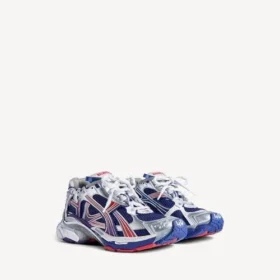 Zapatilla Runner para hombre con degradado en azul marino/rojo/gris