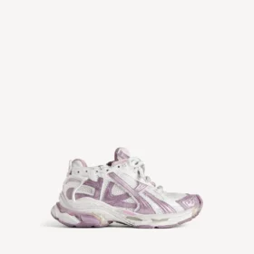 Zapatilla Runner para mujer con purpurina en blanco/lila/rosa