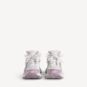 Zapatilla Runner para mujer con purpurina en blanco/lila/rosa
