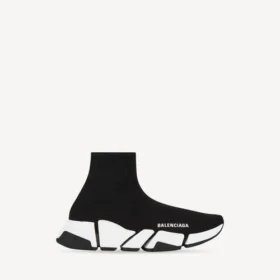 Zapatilla Speed 2.0 de punto reciclado para mujer con suela bicolor en negro/blanco