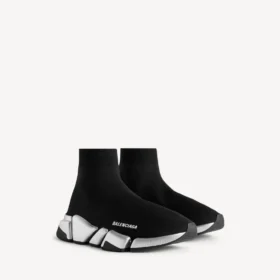 Zapatilla Speed 2.0 de punto reciclado para mujer en negro/plateado