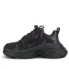 Zapatilla Triple S «All Over Logo – Negro Rosa» 524039W2FA11050