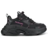 Zapatilla Triple S «All Over Logo – Negro Rosa» 524039W2FA11050