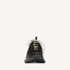 Zapatilla Triple S de suela transparente para mujer en negro