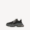 Zapatilla Triple S de suela transparente para mujer en negro Zapatilla Triple S de suela transparente para mujer en negro