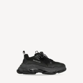 Zapatilla Triple S para hombre con suela transparente en negro