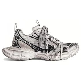 Zapatillas 3XL «Malla y poliuretano en blanco y negro» 734731W3XL49710