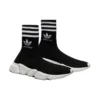 Zapatillas Balenciaga x adidas Originals Speed «Black White» 711198WBDV11090
