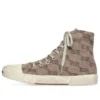 Zapatillas de caña alta Paris «Algodón BB Monogram color canela y goma blanca» 688756W3RQ12298