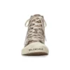 Zapatillas de caña alta Paris «Algodón BB Monogram color canela y goma blanca» 688756W3RQ12298