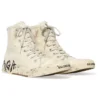 Zapatillas de caña alta Paris «Algodón desgastado blanco y goma blanca con grafitis» 688752W3RR49010